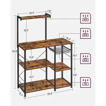 VASAGLE Baker's Rack - Stylish Kitchen Storage Solution