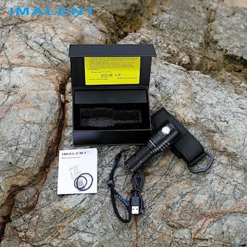 IMALENT MS03 EDC Flashlight 13000 Lumens, Cree XHP70.2nd LEDs Super Bright Led Rechargeable Flashlight, Suitable for Searching, Patrol and Fishing