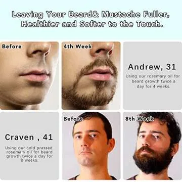 2oz Multipurpose Rosemary Essential Oil 100% Pure Organic Natural for Hair Growth, Eyebrow, Eyelash, Beard& Thinning Hair, Nourish Scalp, Improve Blood Circulation, Hair Loss Treatment