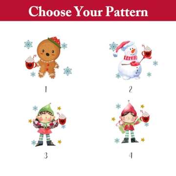 Christmas Coffee Mugs Personalized Name Christmas Mug Kids Christmas Hot Chocolate Mug 11 oz Ceramic Tea Cup Snowman Elf Gingerbread Mug Customized Christmas Winter Holiday Gifts Xmas Decoration