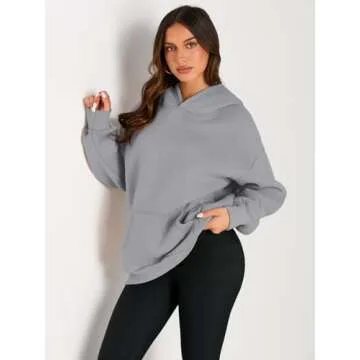 Trendy Queen Women's Oversized Hoodies Fleece Sweatshirts Long Sleeve Sweaters Pullover Fall Outfits...