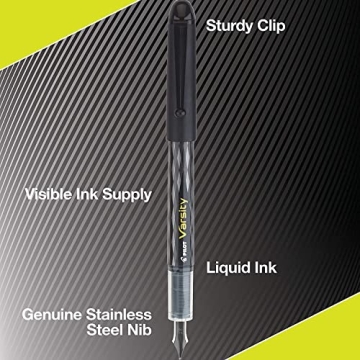 Pilot Varsity Disposable Fountain Pen Set - 6 Pens Premium Writing
