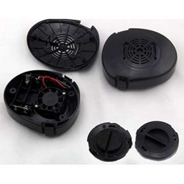 M50 Airsoft Protective Gas Mask Tactical, Full Face Eye Protection Goggles Dummy Toxic Skull Gas Mask with Filter Fans for BB Gun Game Cosplay Halloween Masquerade Costume Props, No Anti-Gas Function