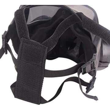 M50 Airsoft Protective Gas Mask Tactical, Full Face Eye Protection Goggles Dummy Toxic Skull Gas Mask with Filter Fans for BB Gun Game Cosplay Halloween Masquerade Costume Props, No Anti-Gas Function