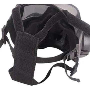 M50 Airsoft Protective Gas Mask Tactical, Full Face Eye Protection Goggles Dummy Toxic Skull Gas Mask with Filter Fans for BB Gun Game Cosplay Halloween Masquerade Costume Props, No Anti-Gas Function