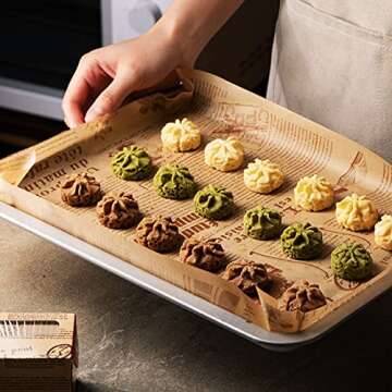 TEEWAL Parchment Baking Paper Roll, Non-Stick & Durable