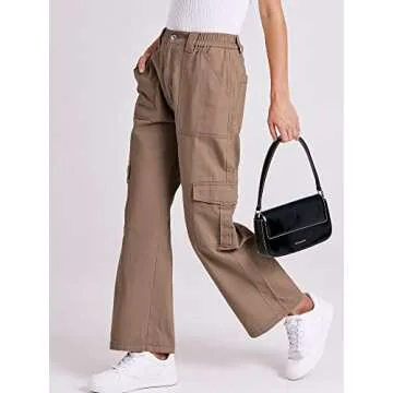 Fashionable ANRABESS Women's Cargo Pants with Pockets