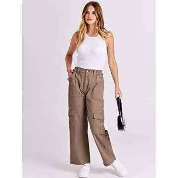 Fashionable ANRABESS Women's Cargo Pants with Pockets