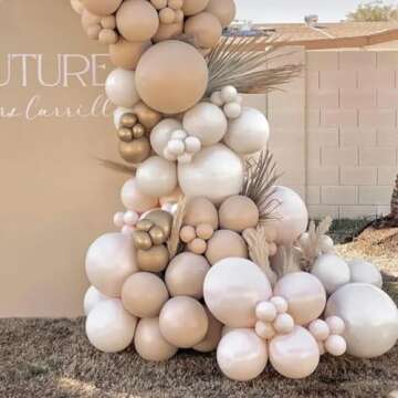 Voircoloria White Sand Balloons Set for Any Occasion