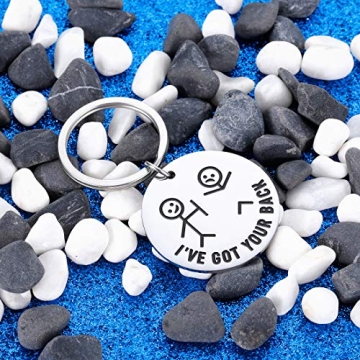 Octamber Funny Gifts Best Friend Keychain for Friends BFF Besties Companion I Got Your Back Stick Figures for Daughter Son Families Women Men Christmas Birthday Valentine Graduation Stocking Stuffers