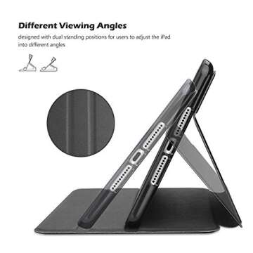 ProCase Book Cover for iPad Mini 5/4/3/2/1 - Black