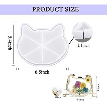 MUFUN Cat-Shaped Resin Purse Mold for Unique Creations