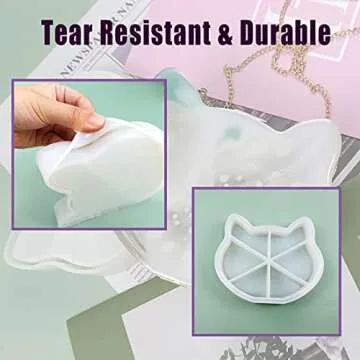 MUFUN Cat-Shaped Resin Purse Mold for Unique Creations