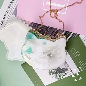 MUFUN Cat-Shaped Resin Purse Mold for Unique Creations