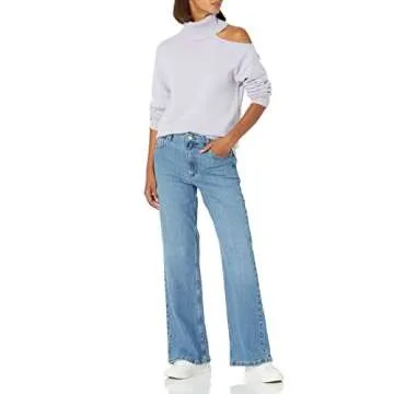 The Drop Women's Josephine Cutout Sweater in Dusty Purple