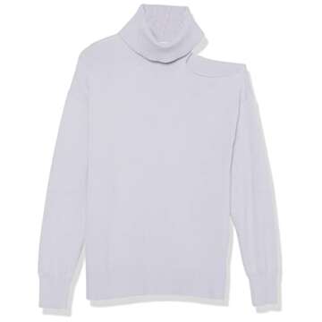 The Drop Women's Josephine Cutout Sweater in Dusty Purple