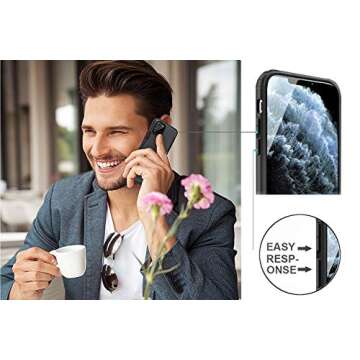 ZILLKO Compatible with iPhone 11 Pro Max Case - Military Grade Drop Protection - Shockproof Armor - Scratch Resistant - Lightweight - Slim Protective - Designed for iPhone 11 Pro Max 6.5" (Black)