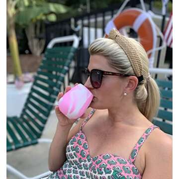 Stylish Silicone Wine Glasses for Bridal Parties - 10 Pack