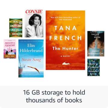 New Amazon Kindle (16 GB) - Lightest and most compact Kindle, with glare-free display, faster page turns, adjustable front light, and long battery life - Without Lockscreen Ads - Matcha