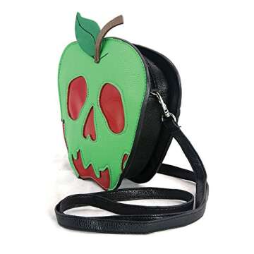 Sleepyville Critters Poisoned Apple Vinyl Crossbody Bag (Green)