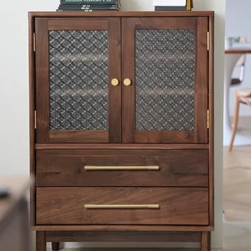 RZDEAL Gold Cabinet Pulls - Solid Brass Drawer Handles