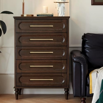 RZDEAL Gold Cabinet Pulls - Solid Brass Drawer Handles