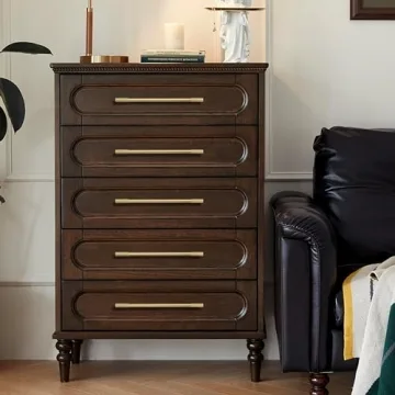 RZDEAL Gold Cabinet Pulls - Solid Brass Drawer Handles