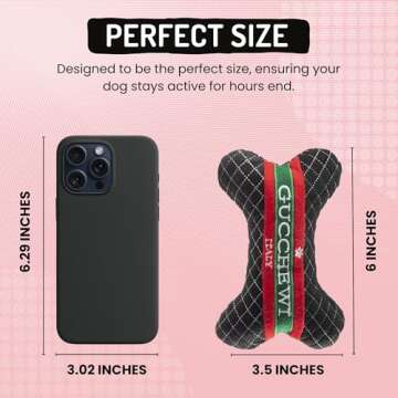 Dog Diggin Designs Runway Pup Collection | Unique Squeaky Parody Plush Dog Toys – Prêt-à-Porter Dog Bones, Balls & More