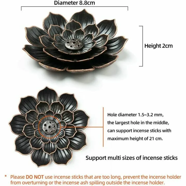 Brass Lotus Incense Burner by GARMOLY for Sticks