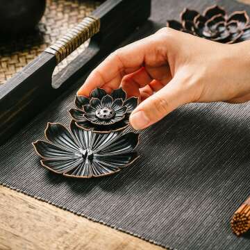 Brass Lotus Incense Burner by GARMOLY for Sticks