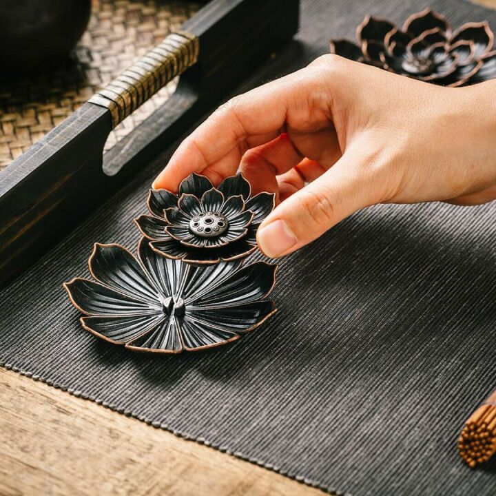 Brass Lotus Incense Burner by GARMOLY for Sticks