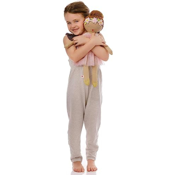 Handmade Noa Plush Ballerina Doll - 19" Soft Toy for Girls