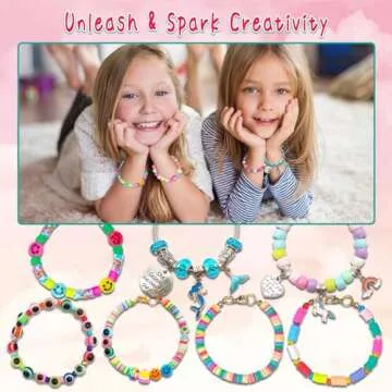 Leitait Girls Bracelet Making Kit - 3400 pcs for Ages 5-12