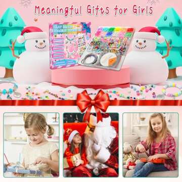 Leitait Girls Bracelet Making Kit - 3400 pcs for Ages 5-12