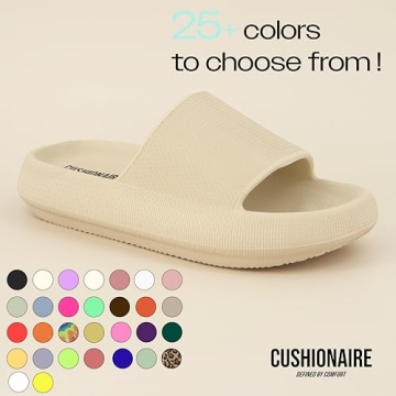 Cushionaire Feather Cloud Recovery Slide Sandals for Women
