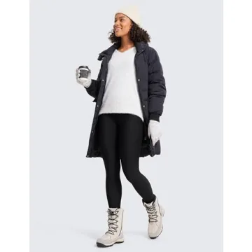 CRZ YOGA Thermal Fleece Leggings Winter Warm High Waisted Tights