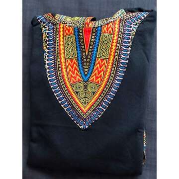 Black Hoodie - Dashiki Hoodie Premium Quality Hoodies | Unisex Hoodies African Fashion (14, Blue - Multi)