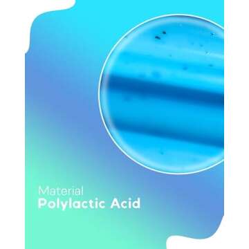 Cookiecad 1.75mm 1kg Blue Chip PLA Filament for 3D Printing