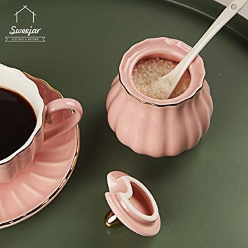 Sweejar Elegant 3 Piece Sugar and Cream Set for All Occasions
