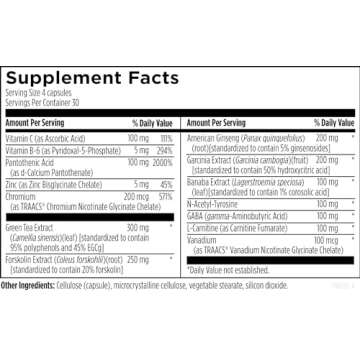 Designs for Health EndoTrim - Green Tea Extract, Garcinia Cambogia, Coleus Forskohlii + L-Carnitine Supplement for Men + Women - Vegan (120 Capsules)