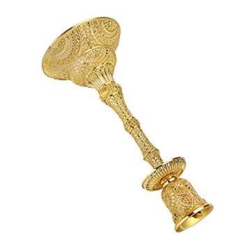 Elegant Brass Taper Candle Holders Set for Home Decor