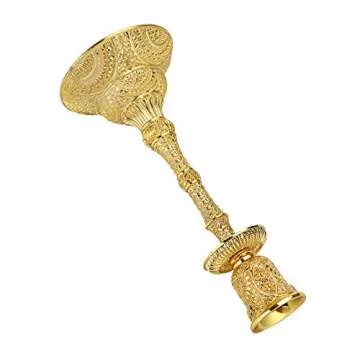 Elegant Brass Taper Candle Holders Set for Home Decor