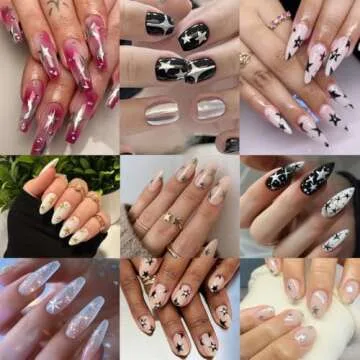 6 Sheets Star Nail Stickers for Stunning Nail Art