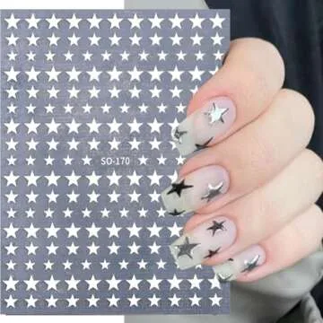6 Sheets Star Nail Stickers for Stunning Nail Art