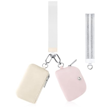 Babysun Mini Zip Around Dual Pouch Wristlet for Women