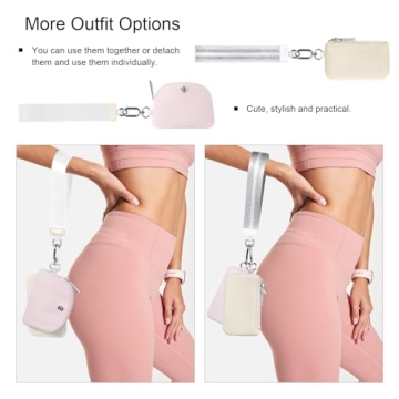 Babysun Mini Zip Around Dual Pouch Wristlet for Women