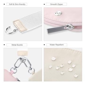 Babysun Mini Zip Around Dual Pouch Wristlet for Women