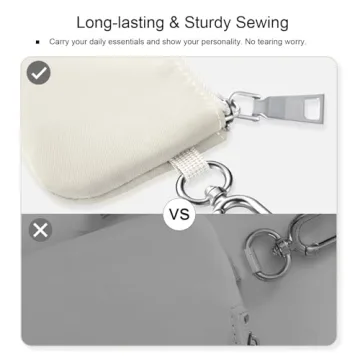 Babysun Mini Zip Around Dual Pouch Wristlet for Women