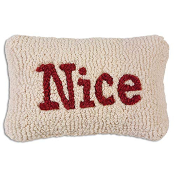 Chandler 4 Corners Artist-Designed Hand-Hooked Wool Christmas Pillow - Cozy Holiday Decor for All Ho...