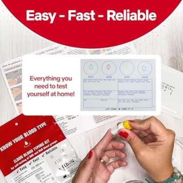 EldonCard Blood Typing Kit for Accurate Home Testing